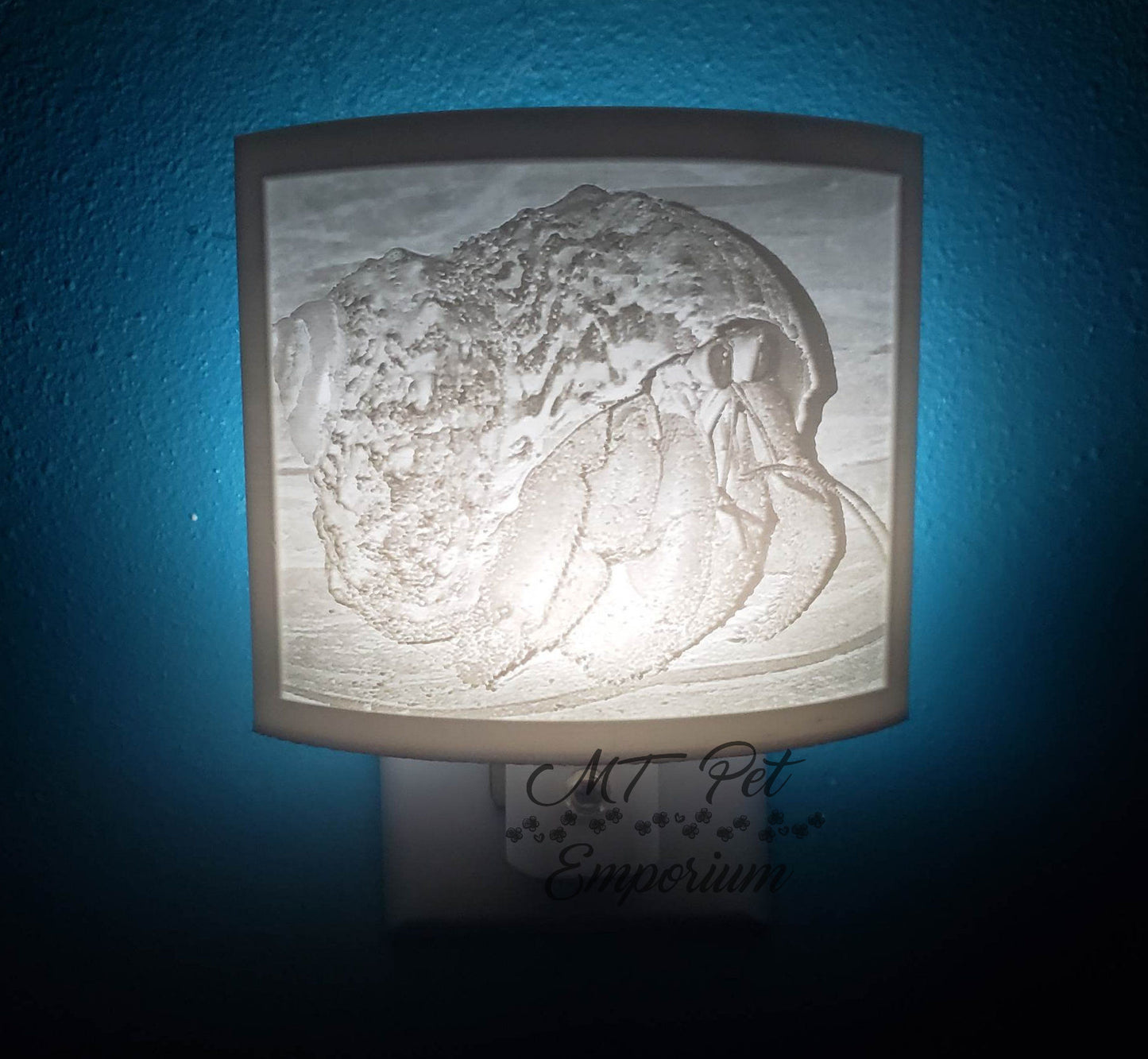 Hermit Crab Night Light 3D printed Lithophane