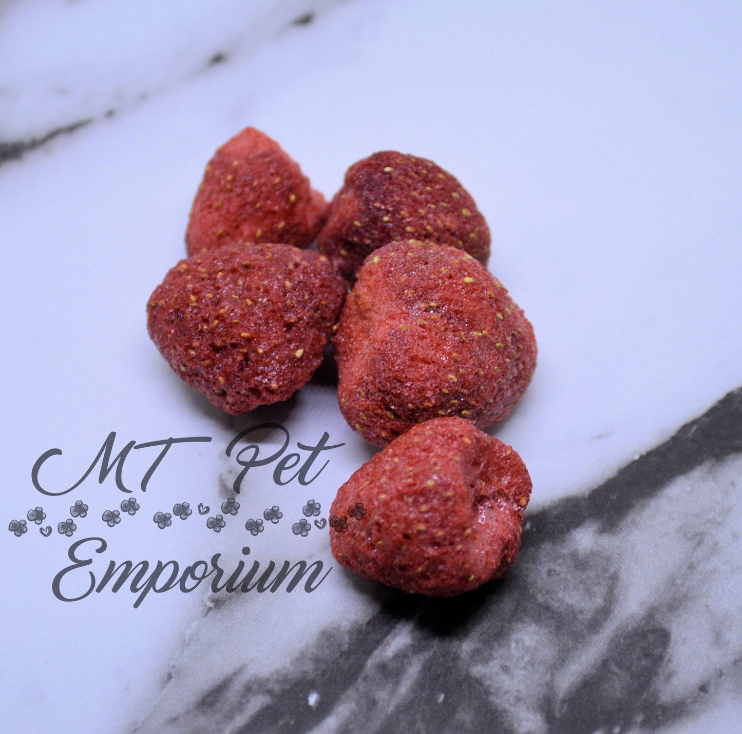Freeze Dried Strawberries - Hermit Crab Food