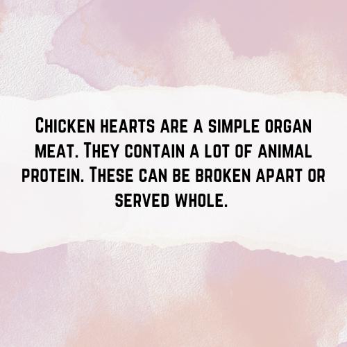 Chicken Hearts - Hermit Crab Food