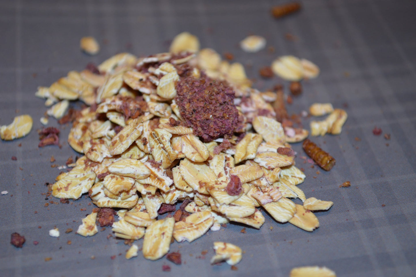 Raspberry and Purple Sweet Potato Oatmeal- Hermit Crab Food